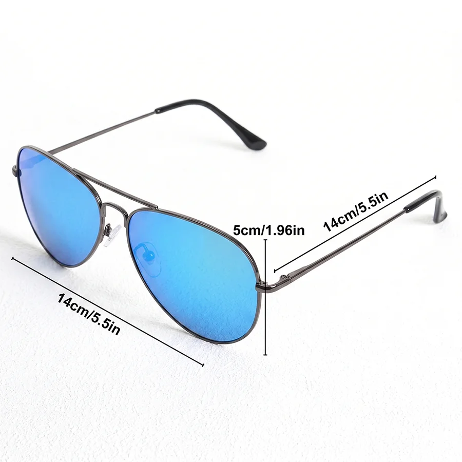 Women Men Classic Pilot Sunglasses Curved Glass Metal Hinges Durable Frames Mirrored Luxury Designer Eyewear Must-Have Outdoor view 4