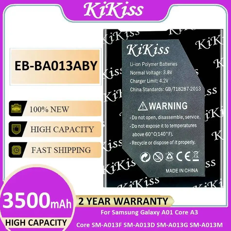 

3500Mah For Samsung Galaxy A01 Core A3 SM-A013F SM-A013D SM-A013G SM-A013M EB-BA013ABY High-Capacity Mobile Phone Battery