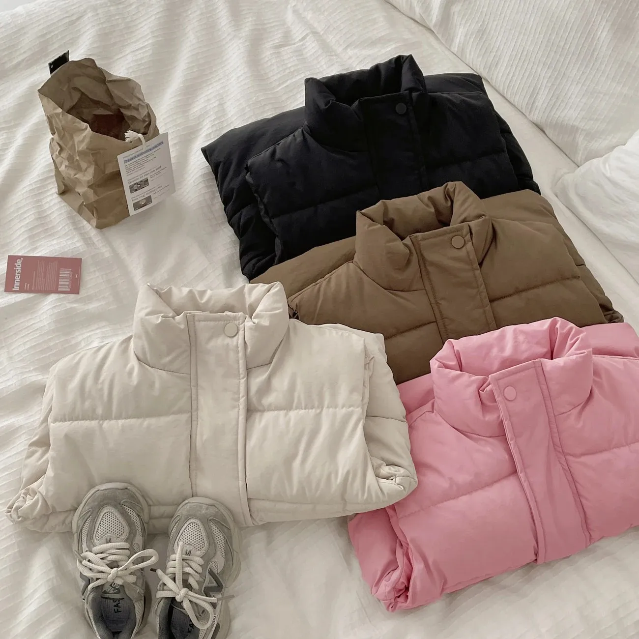 New Children Warm Cotton Vest Fashion Solid Boys Girls Baby Toddler Autumn Winter Waistcoats Casual Versatile Kids Clothing Tops