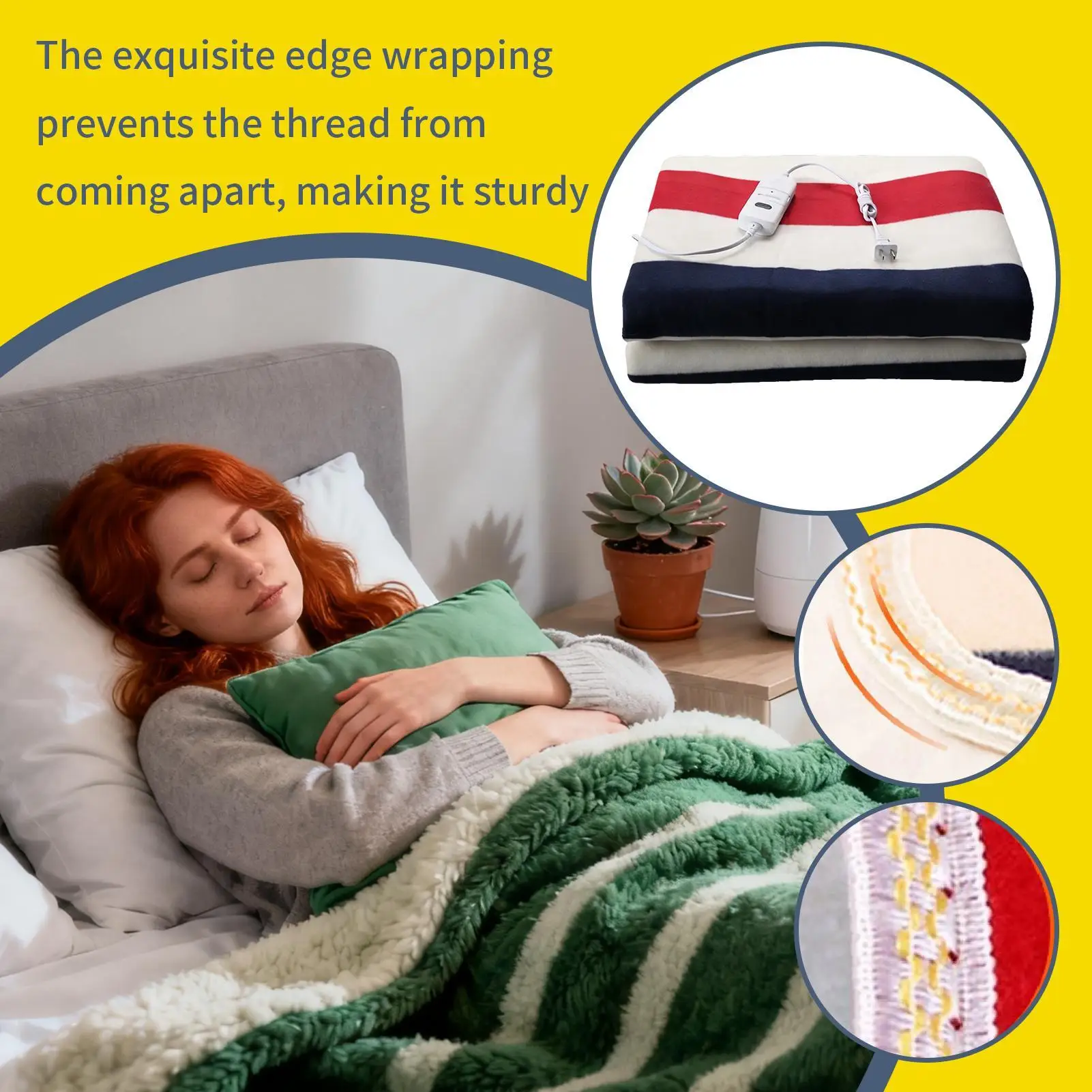 Heated Throw Blanket Overheat Protection Body Warmers Fast Heating Electric Blankets Couch Throw For Couch Sofa Home Office Dorm