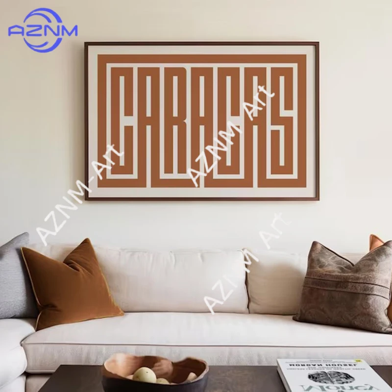 Caracas Art - Caracas Typography Design, Caracas Venezuela Wall Art / Poster, Caracas Venezuela Print, Minimalist Wall Decor