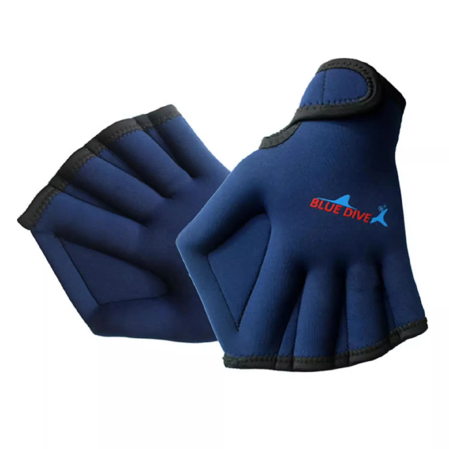 Adult and children's diving and swimming gloves open finger paddling duck paw gloves diving hand fins winter swimming
