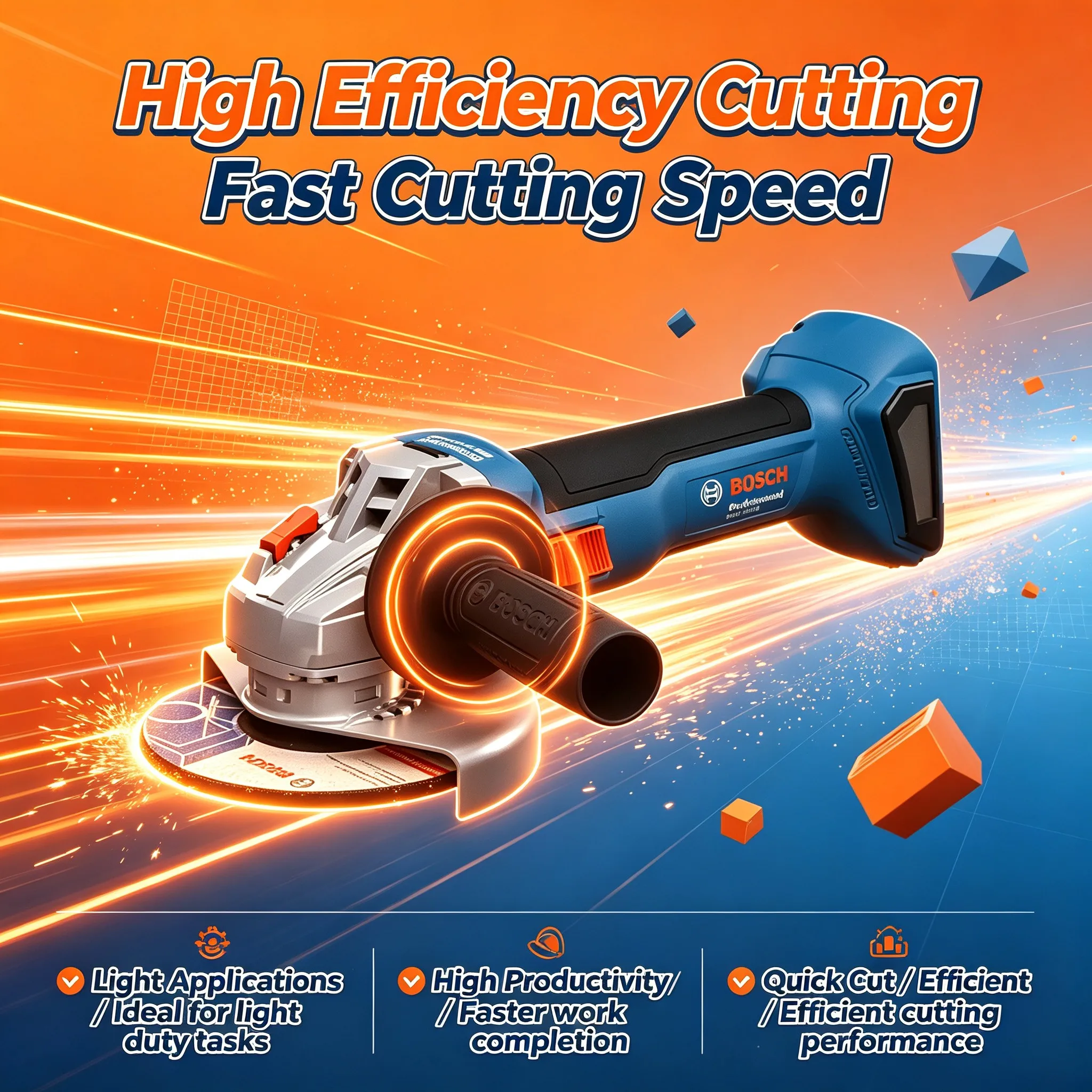 Bosch GWS 18V-8 Professional 18V Cordless Angle Grinder M10 100mm Brushless Cutting Machine 11,000 rpm Power Tools