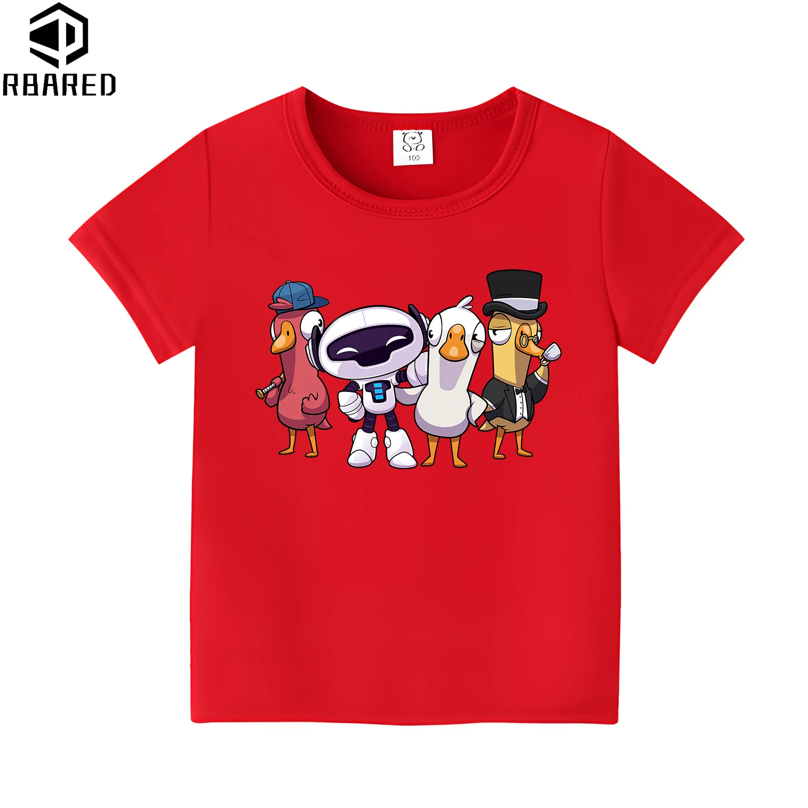 Goose Goose Summer Children's T-shirt Duck100% Cotton Tops 2024 Kids Spring Clothes T-shirts for Children Stumble Guys Winx Top