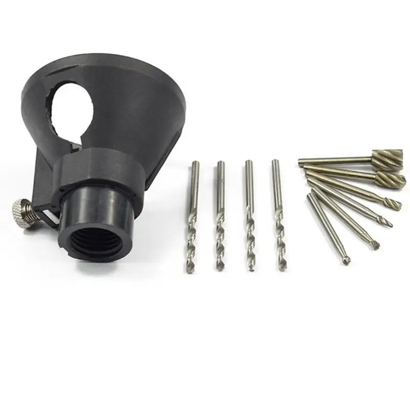 LBER Electric Hand Drill Power Tools Wood Milling Burrs Cutter Set 6Pcs With Drill Dedicated Locator For Dremel Accessories