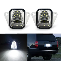 2PCS LED License Number Plate Light For Chevrolet Suburban 1500/2500 Tahoe 2007-2014 For GMC Yukon For Cadillac Escalade