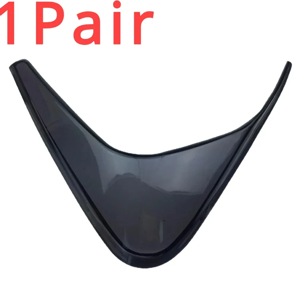 For cfmoto150 CH250 motorcycle  triangular glass frame side foot shroud Off-road equipment Black transparent 1set 2