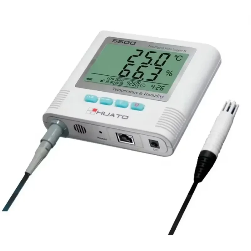 HUATO S500-TH-RJ45 SMS Alarm Sound & Light Alarm Automatic Record Function Digital Temperature  Data Logger2025