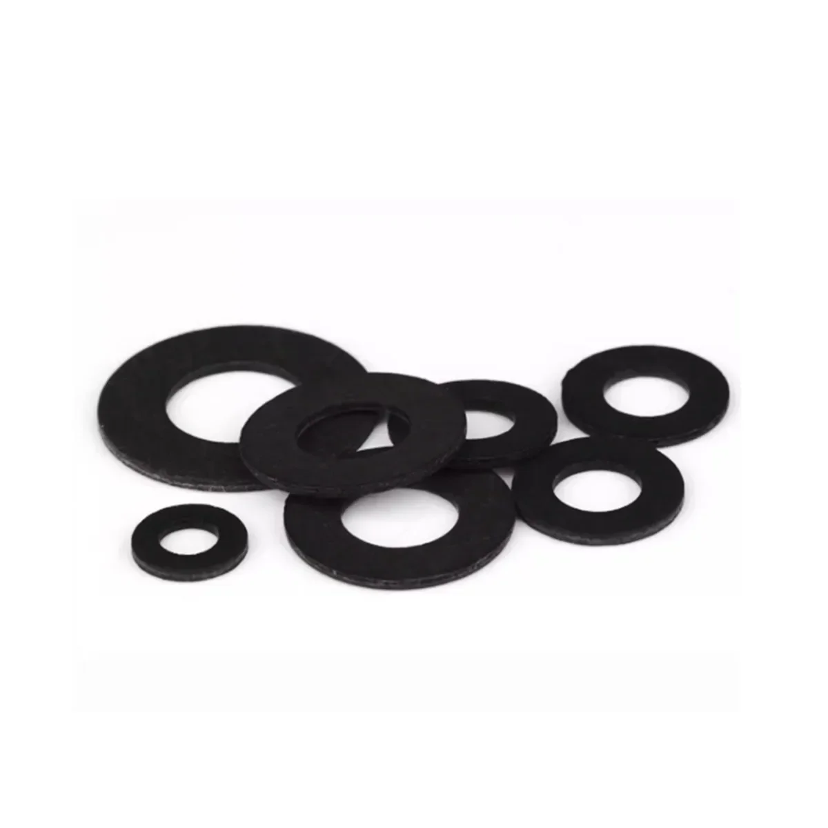 

Black POM Steel Flat Washer High-Strength Hard Plastics Insulation Gasket M2M3M4M5M6M8M10