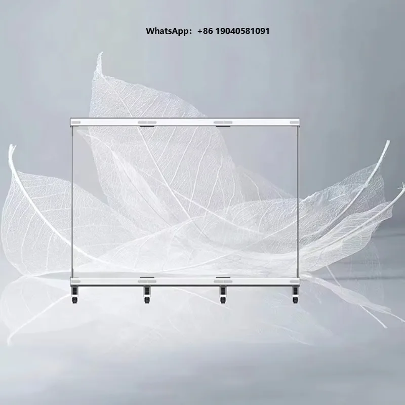 P3.91 Transparent LED Display Glass Wall Video Screen High-Clarity Advertising LED Film Shopping Mall Store Market