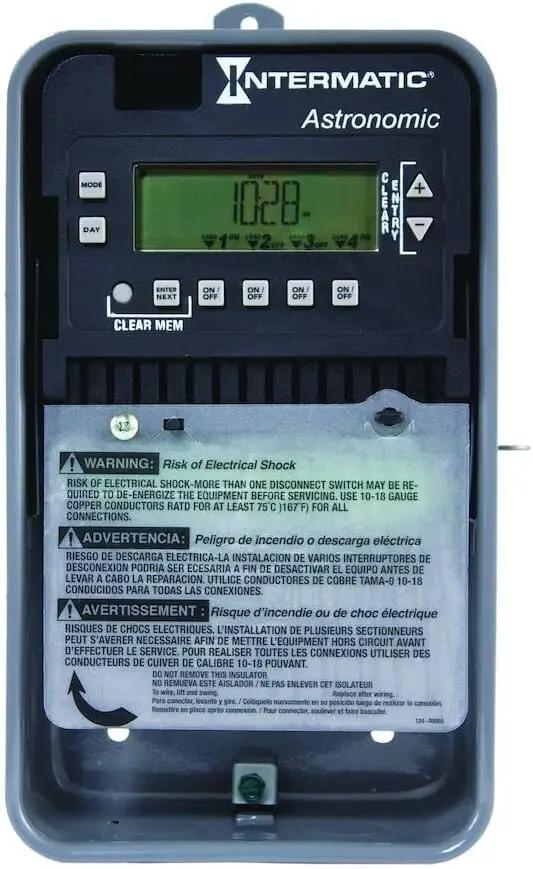 ET8415CR Astronomic Electronic Time Switch - Auto-Voltage Operation, 56 Fixed & 8 Astronomic Events - Independent Dus