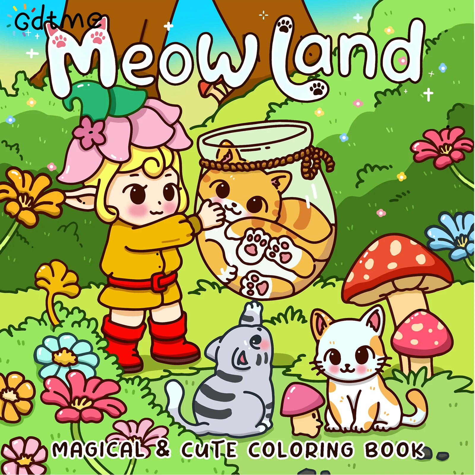 

Meow Land MAGICAL & CUTE Coloring Book for Adults Featuring Cute Cozy Daily Activities for Relaxation (Cozy Spaces Coloring) ﻿