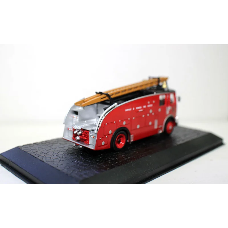 Diecast 1/72 escala motor de incêndio bomba água escada caminhão liga modelo carro brinquedo colecionável presente lembrança exibição ornamento