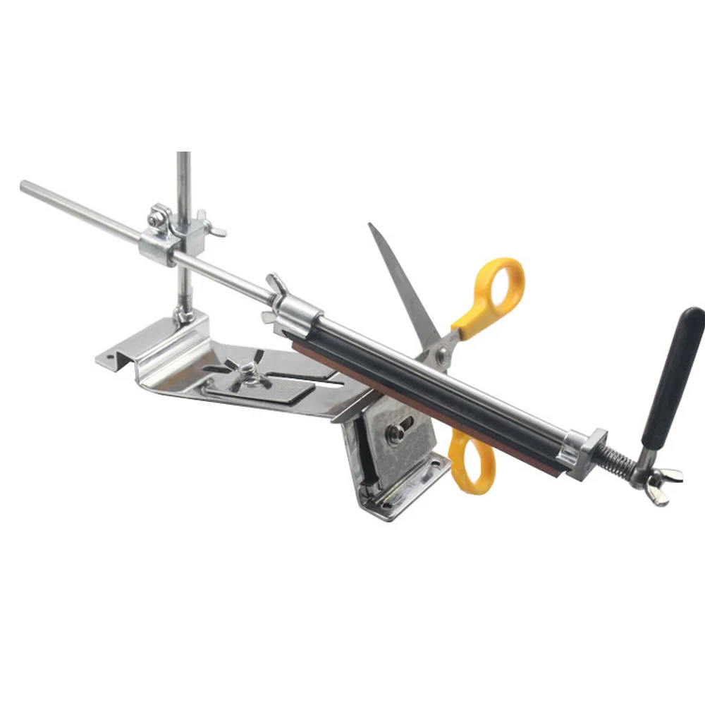 

Professional fixed angle knife and scissor sharpener set 4 stones
