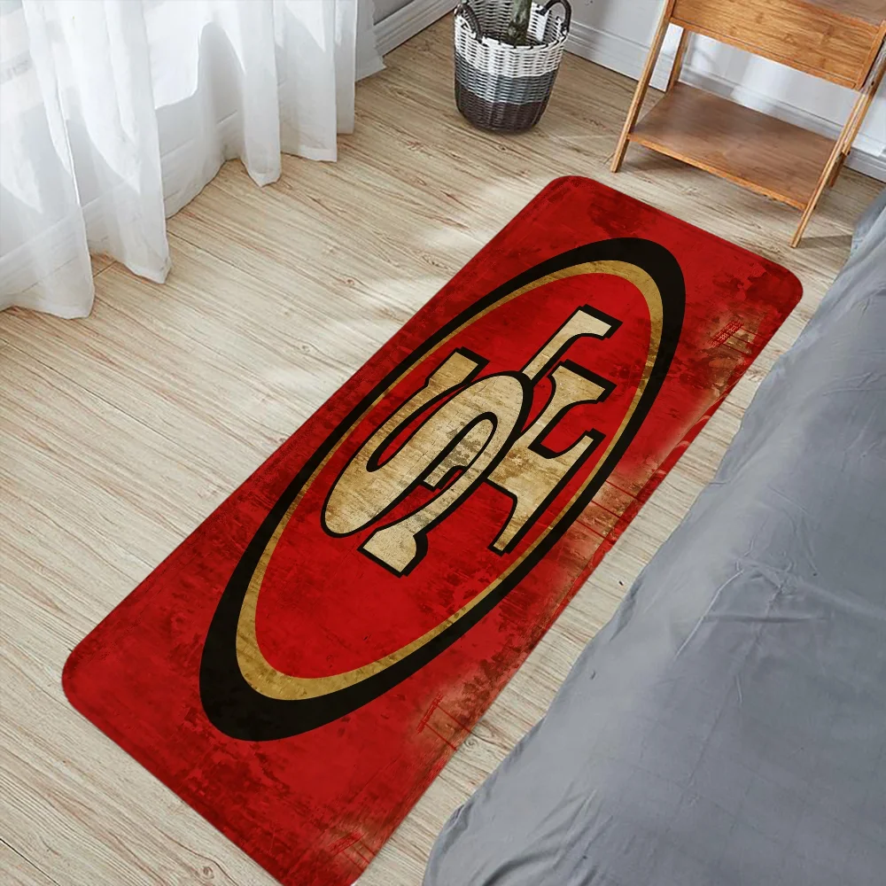 San Francisco 49ers Outdoor Mat Bedroom Mats Home Garden Aesthetic Room Rug Entrance Carpet for Kitchen Rugs Foot Bath Door Bed