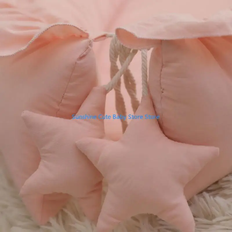 C5AF في السرير وسادة السرير للرضع المحمولة انفصال سرير سفر متعددة الأغراض عش الطفل فراش للاستخدام المنزلي والخارجي