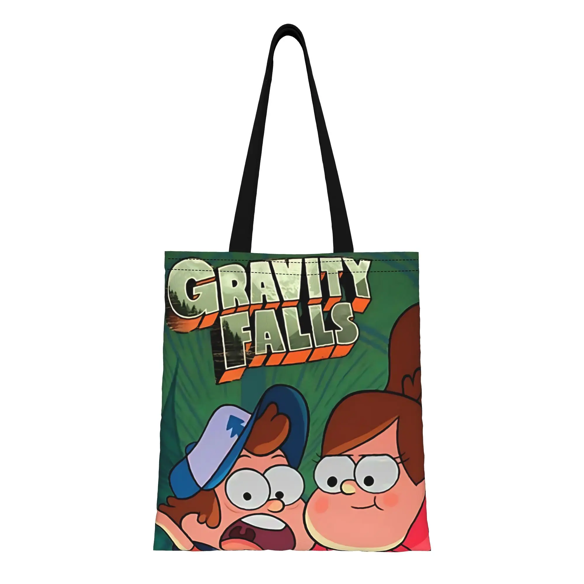 

Холщовая сумка-тоут Mabel (1 шт.), без застежек, для ручной стирки, из прочного холста Gravity Fall