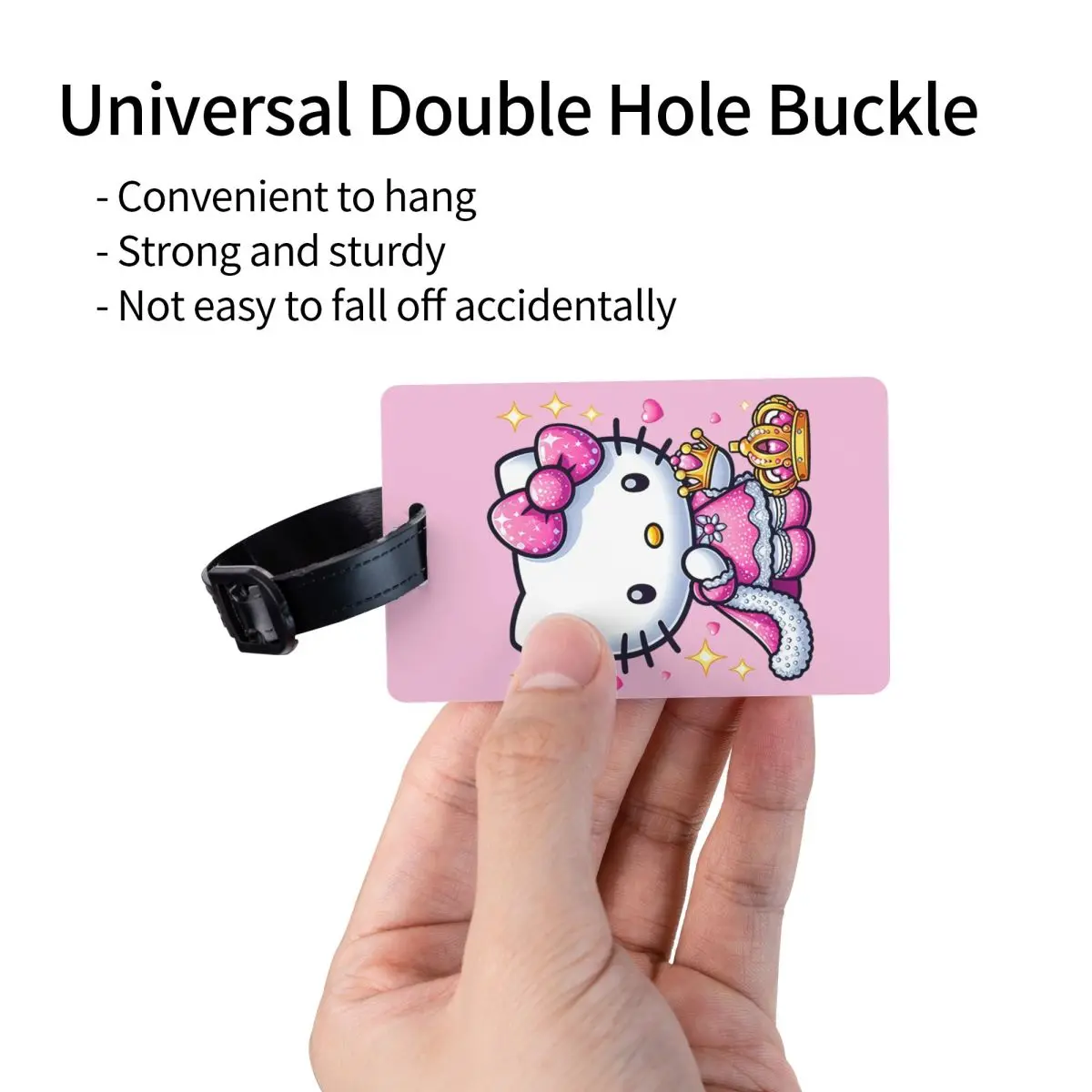 Niedliche Cartoon-Katze, Hello Kitty, Gepäckanhänger, Reisetasche, Koffer, Sichtschutz, ID-Etikett