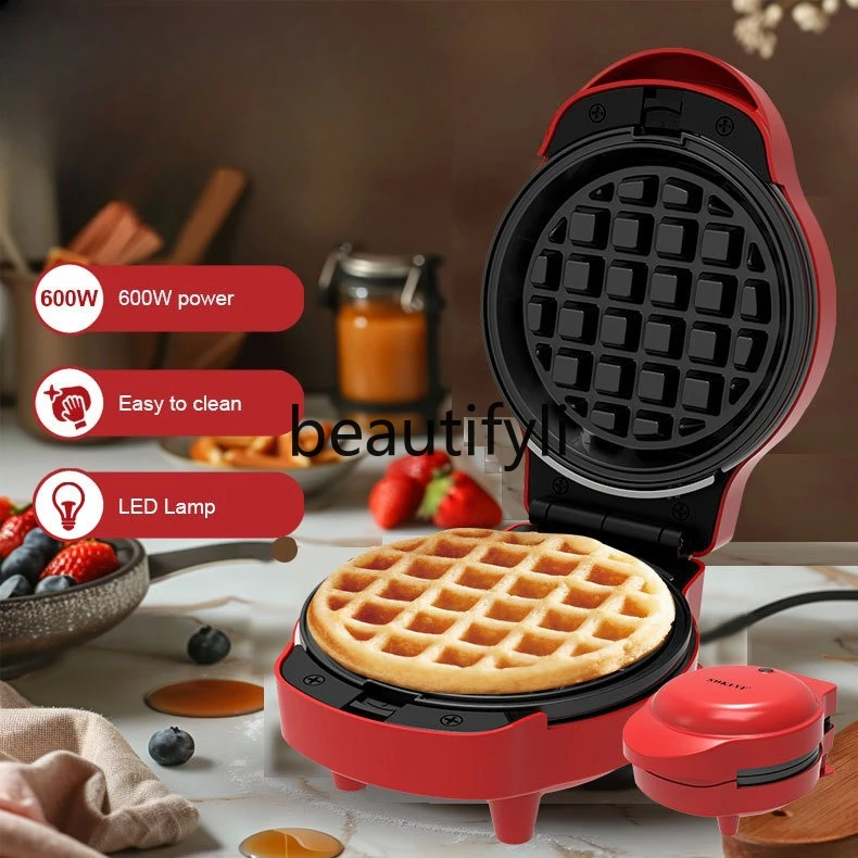 

Small Waffle Machine 5in1 Replacement Mini Breakfast Machine Cartoon Pizza Donut Machine