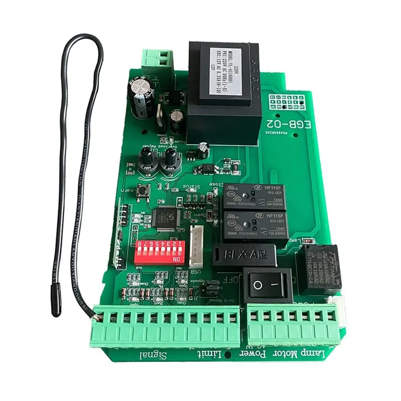 B04B-AC220 For Sliding Gate Motor Opener Control Board+ 4 Remote Control Units Automatic Operation Access Management System