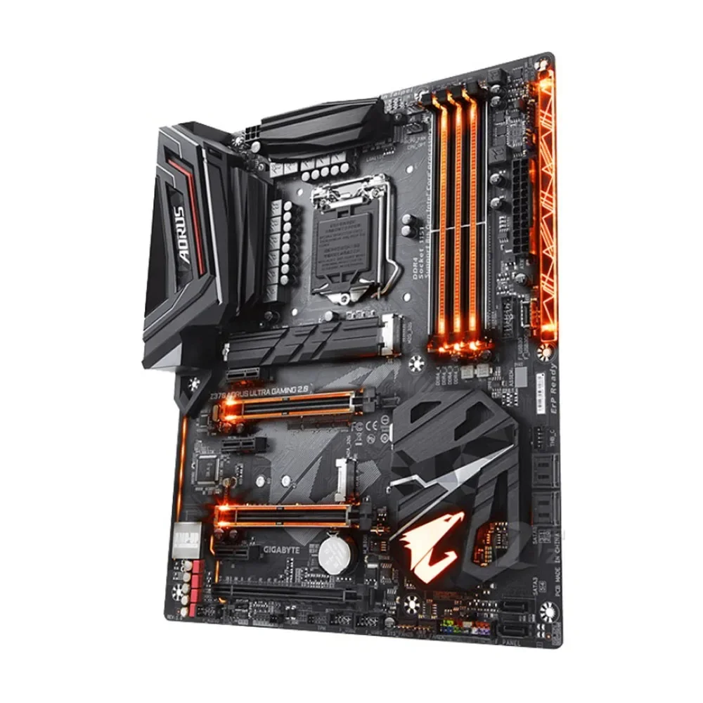 Игровая материнская плата Gigabyte Z370 AORUS ULTRA 2.0 с RGB Fusion и материнской платой Intel LGA1151 ATX 2xM.2 Crossfire