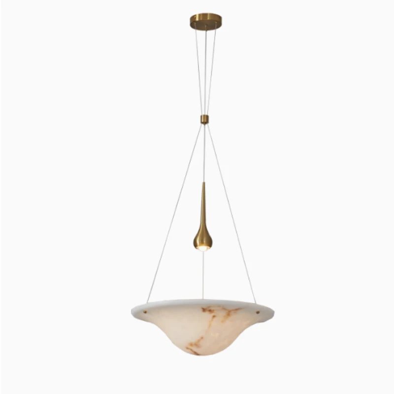 Dining room marble chandelier decoration bedroom flying saucer pattern lampshade spotlight bar dining table chandelier