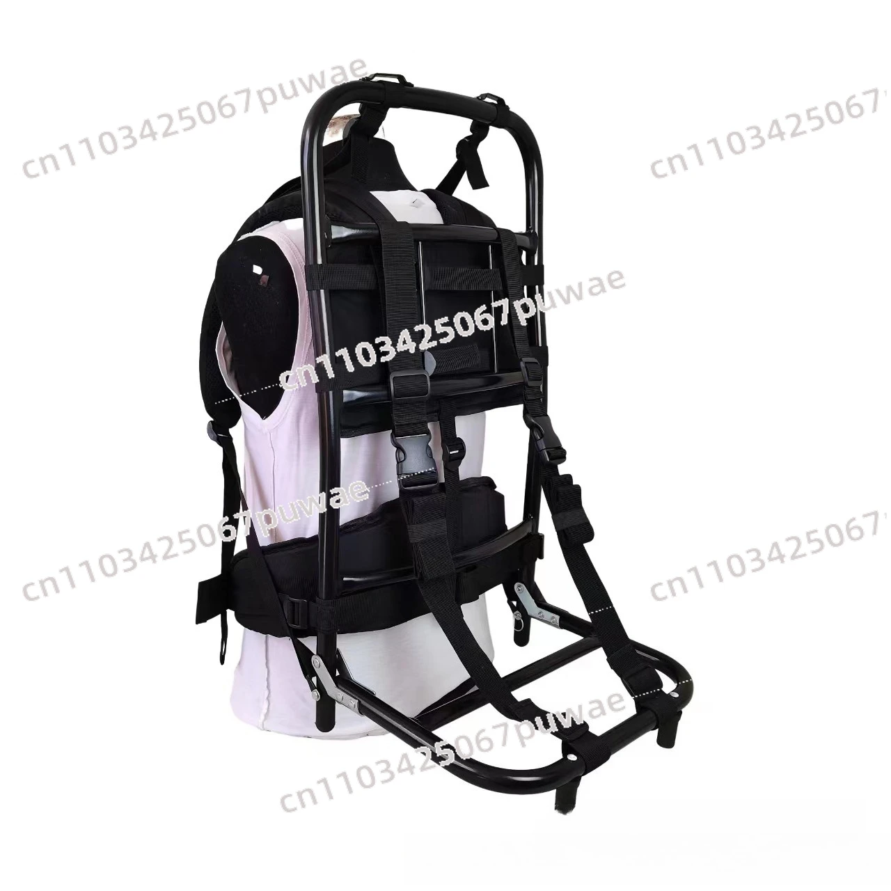 Aluminum Alloy Heavy-Duty Backpack Frame 60KG Load Portable Foldable for Hiking Camping Mountaineering Rescue