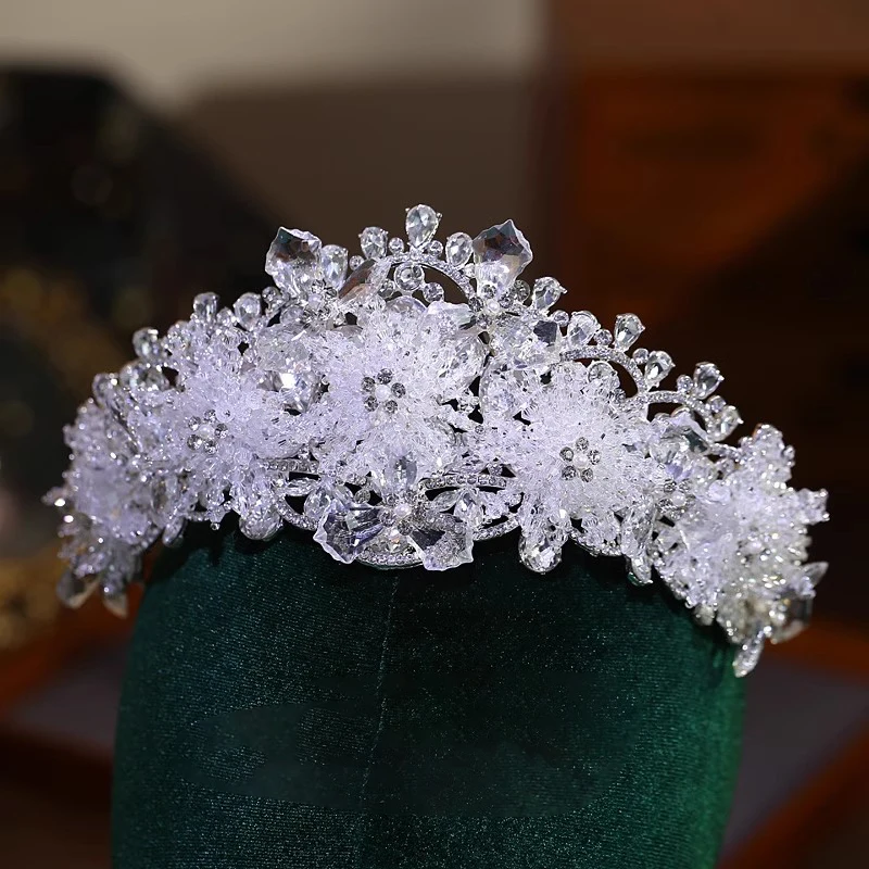 CC Wedding Crowns Women Hair Accessories Bridal Headbands Engagement Jewelry Luxury Coronets With Earrings Headpiece Gift Tiara