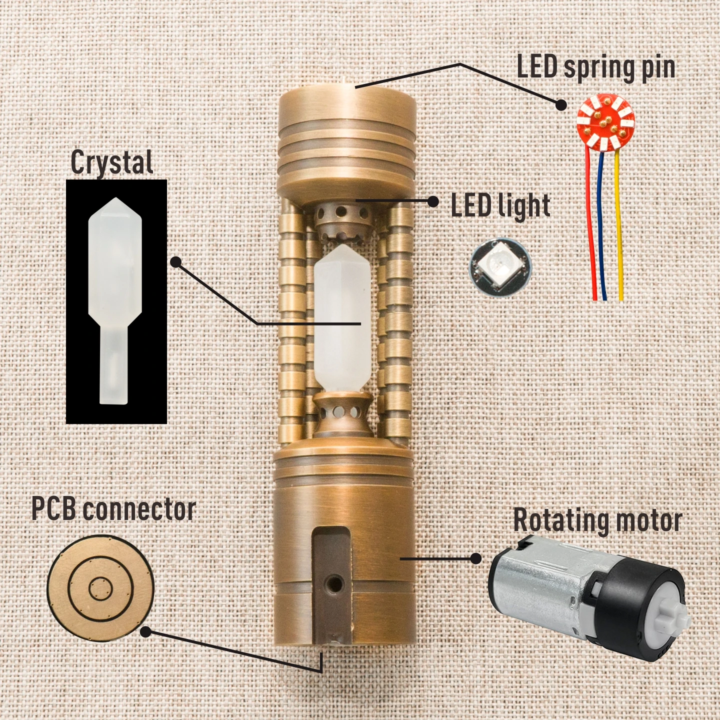DIYsabers starkillers إصدار محدود من السيف الضوئي جميع المعدن النحاسي الدوار غرفة الكريستال مقبض معدني من سبائك الألومنيوم #6