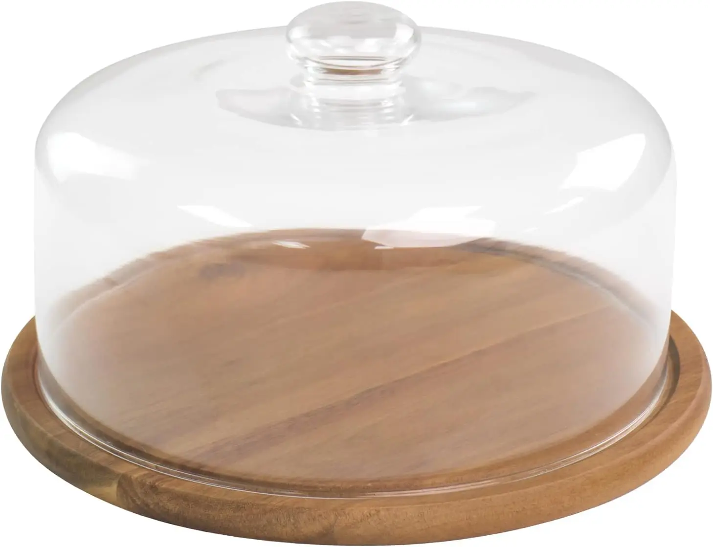 

10.2'' Glass Dessert Dome with Base, 11.8'' Cake Tray for Kitchen, Parties, and Display