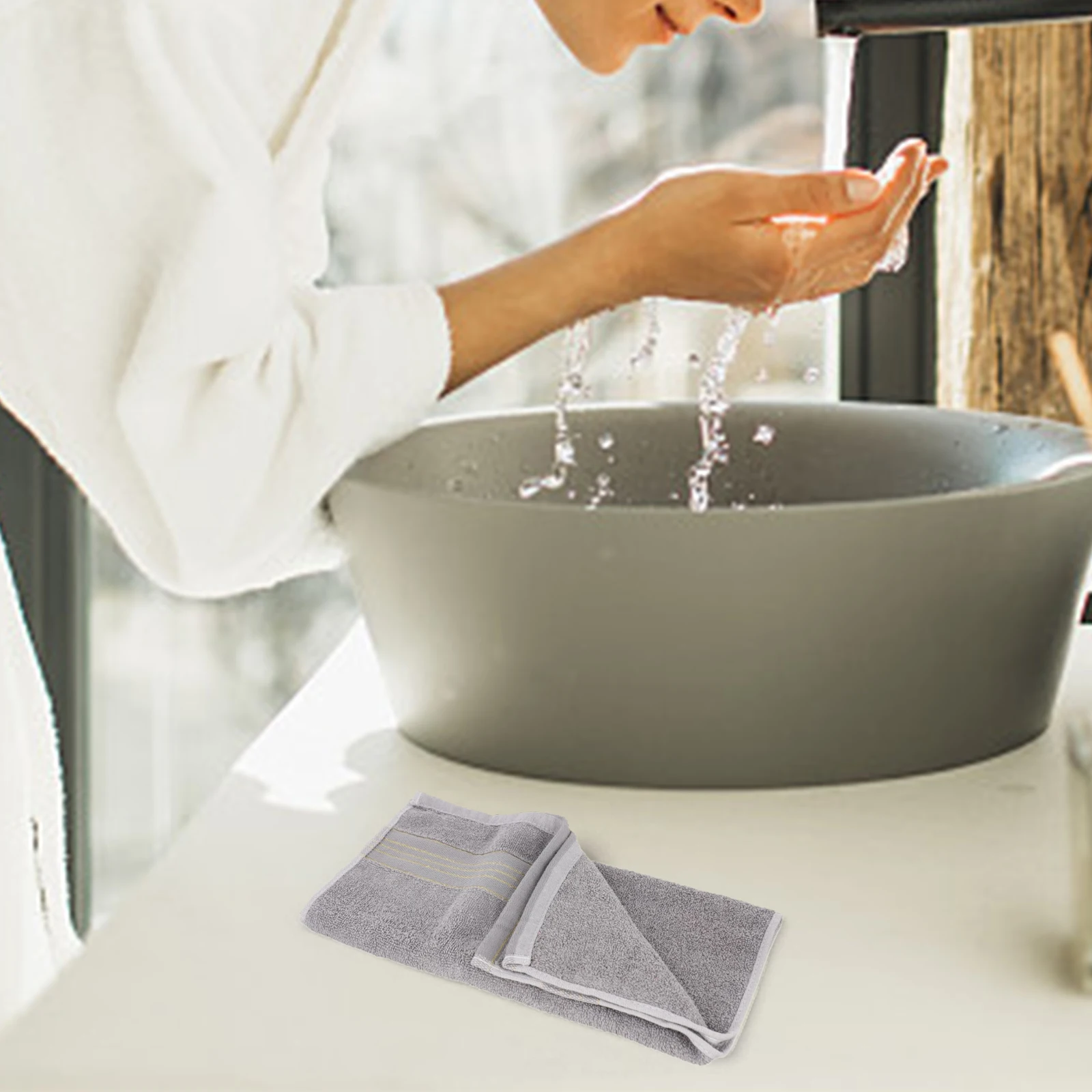 34*73cm Absorbent Bath Towels Family Size Bath Towel Soft Skin-friendly Towels Cozy Drying Experience For Adults And Children