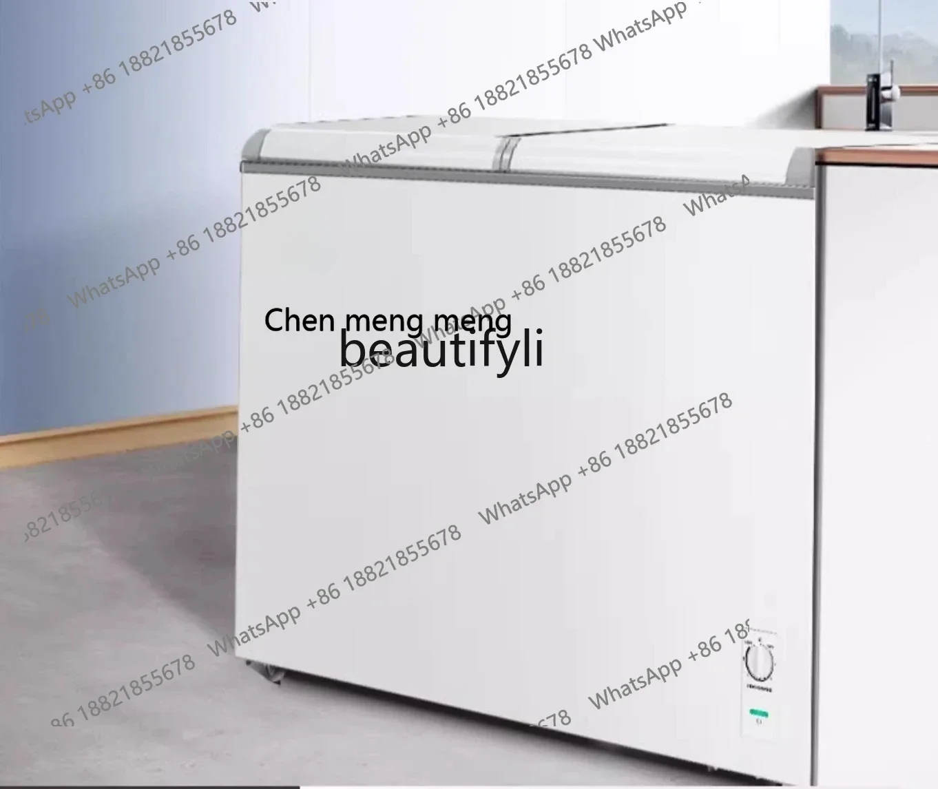 

FF A01 Double temperature freezer household refrigerated and frozen dual-purpose large-capacity freezer commercial horizontal gl