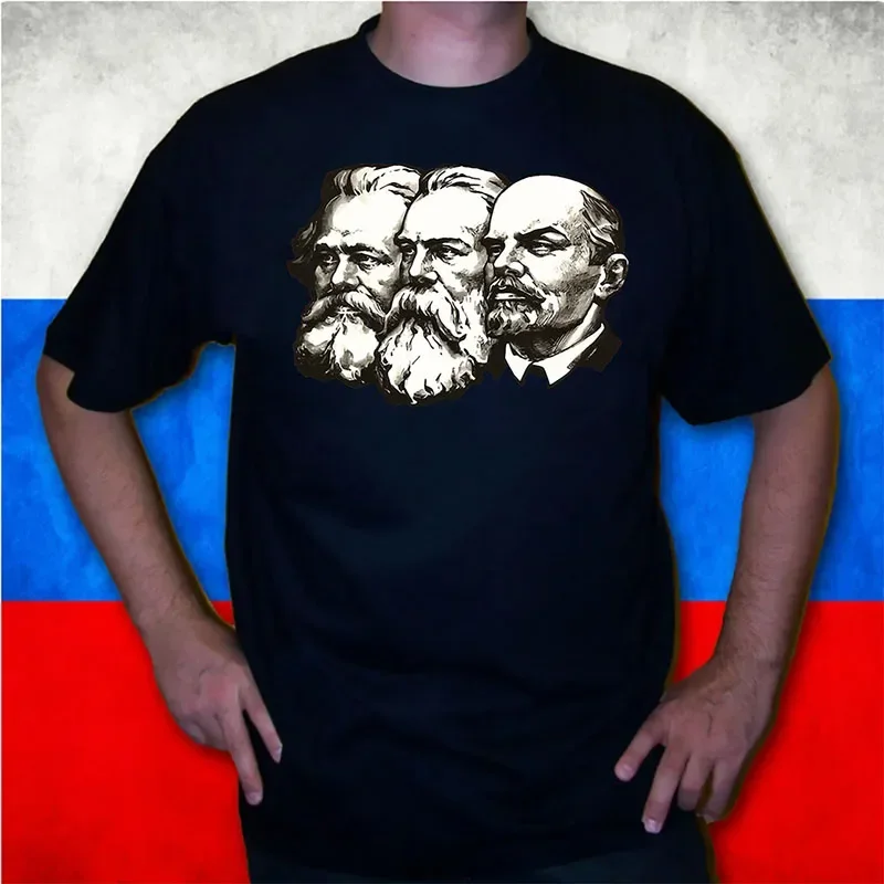 Russia CCCP 3D Printed T-Shirt Marx Engels And Lenin The Soviet Union T Shirt Vintage Communist Communism USSR Comrades T-Shirts