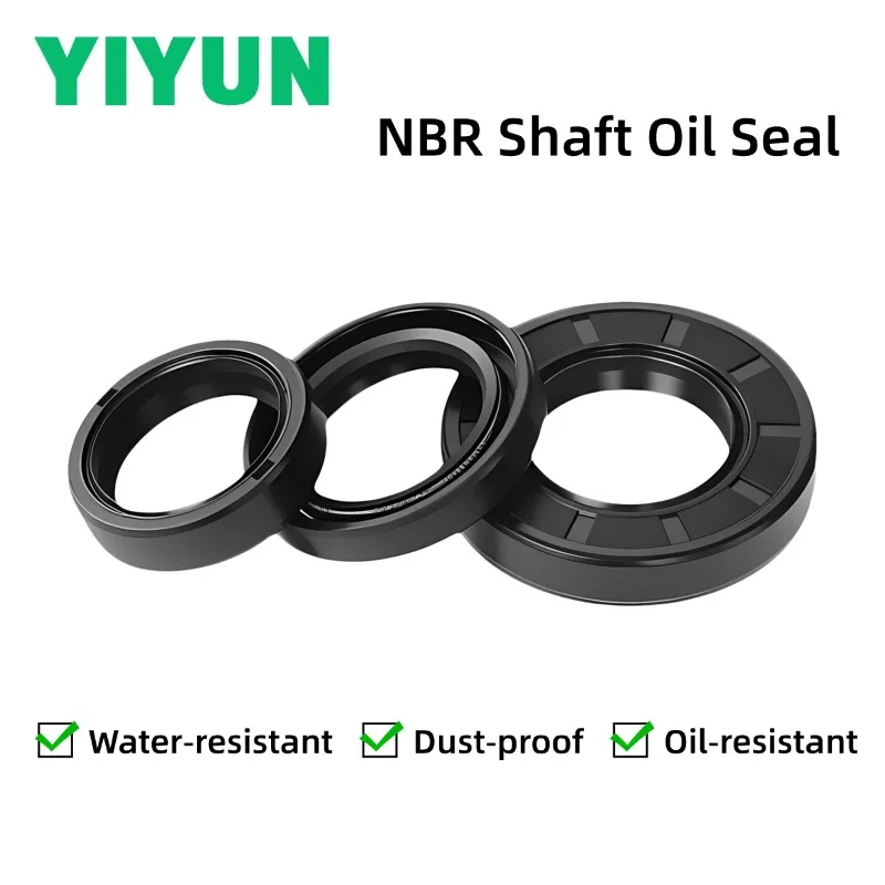 2-5PCS NBR Double‑Lip Oil Seal Shaft Seal Oil‑Resistant Waterproof Dust‑Proof Rubber Gasket 40x60x8 45x55x8 45x60x8mm 50x60x8mm