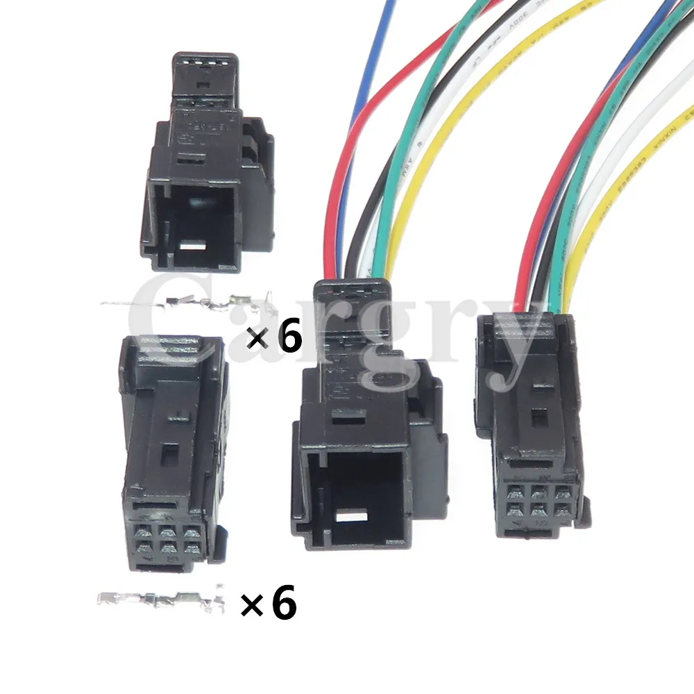 

1 Set 6P 98298-0001 1379118-1 AC Assembly Miniature Auto Plug High Quality Automobile Unsealed Connector With Terminal