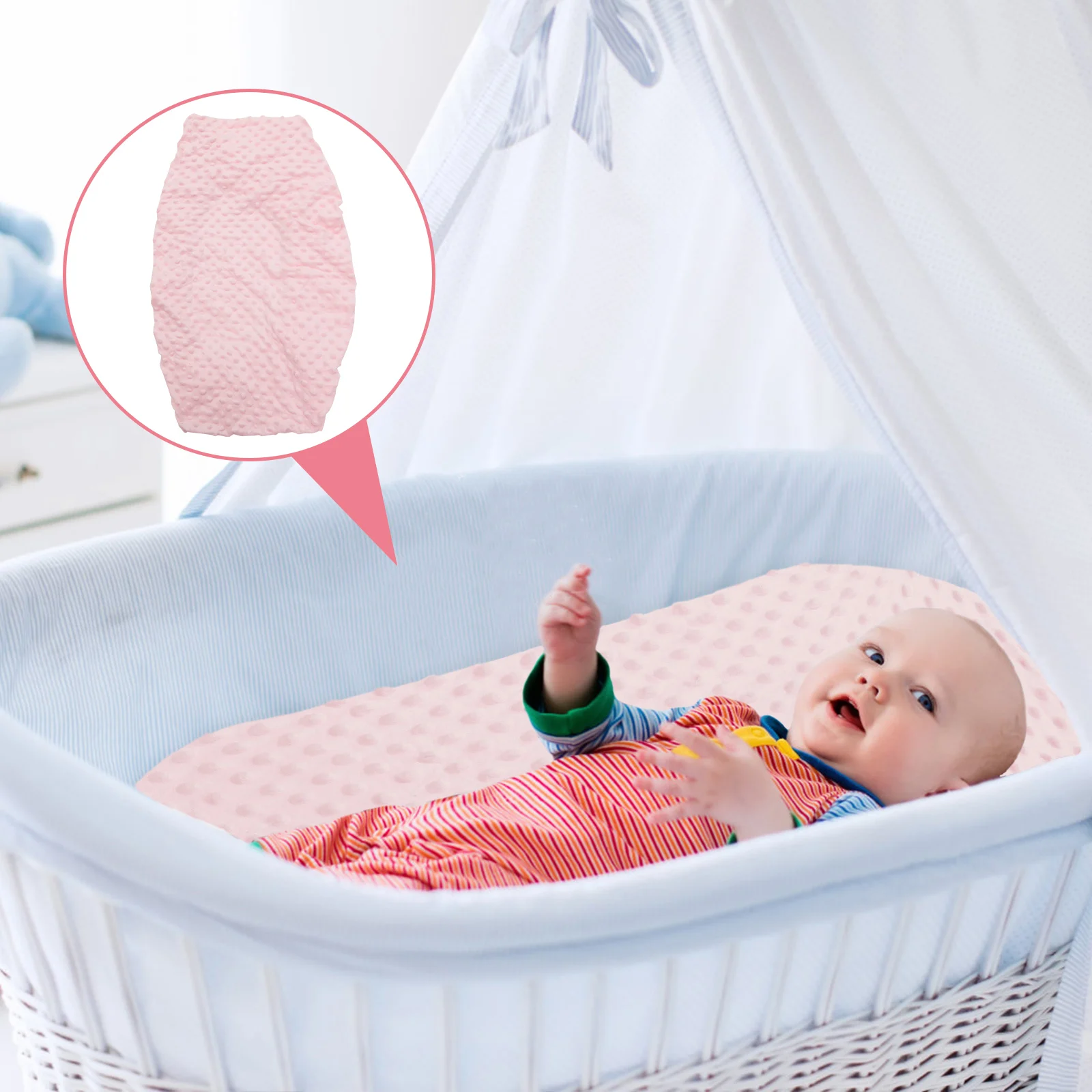 

Bed Super Soft Fitted Bassinet Sheet For Baby Mattress Cover Nursery Decor Crib Bassinet Sheets Neutral Muslin