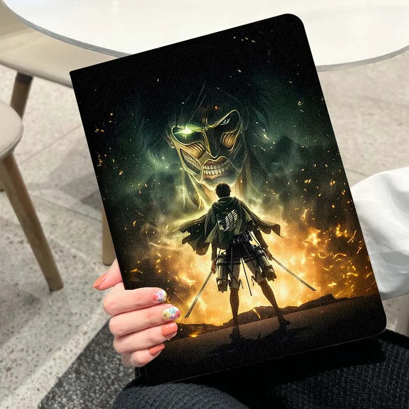 A-Attack On Titan Anime Fashion For iPad Pro Air Mini 2 3 4 5 6 7 11th 10th 9th 8th 7th 10.2 9.7 10.5 10.9 12.9 Inch Tablet Case