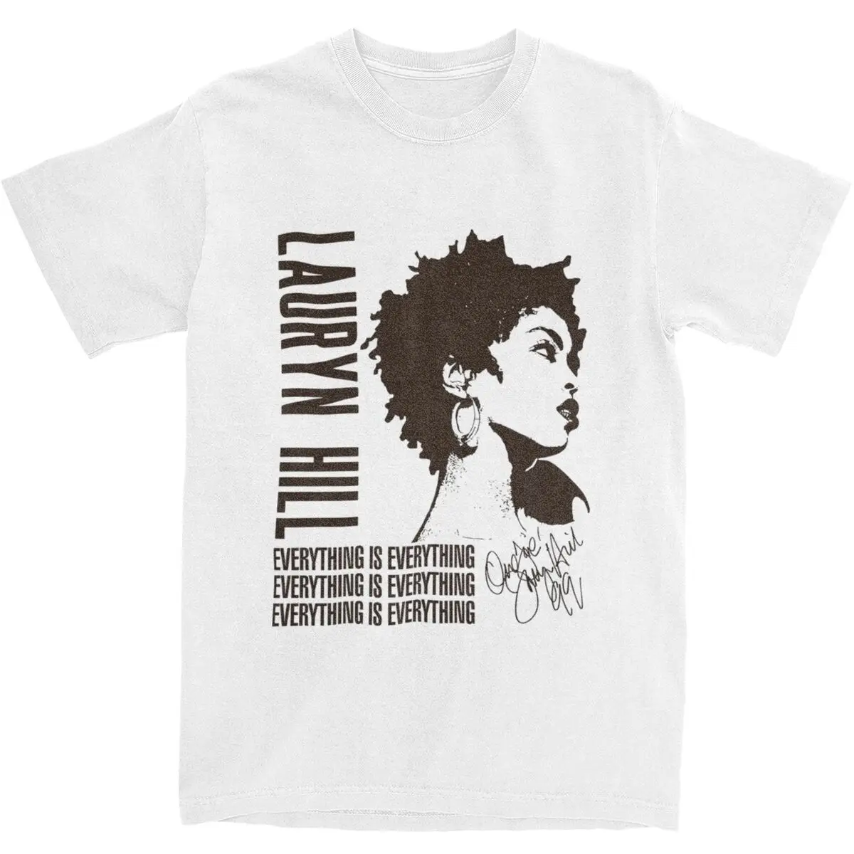 남성용 Lauryn Hill Fugees Los Famosos Camiseta Clasica 티셔츠, 가수 면 의류, 반팔 티셔츠, 플러스 사이즈