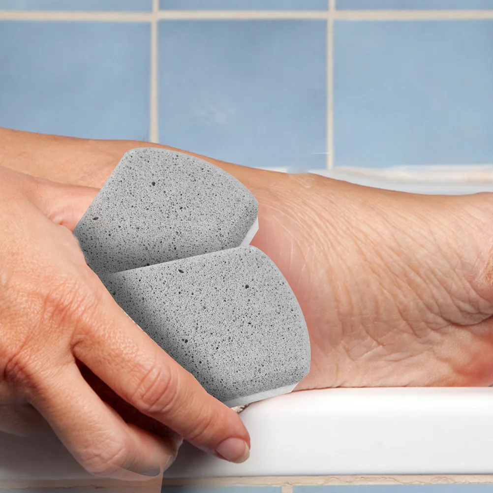 2 Pcs Foot Rubbing Board Pedicure Scrubber Feet Exfoliating Rock Grinders Pumice Stone Tools Double Sided Color