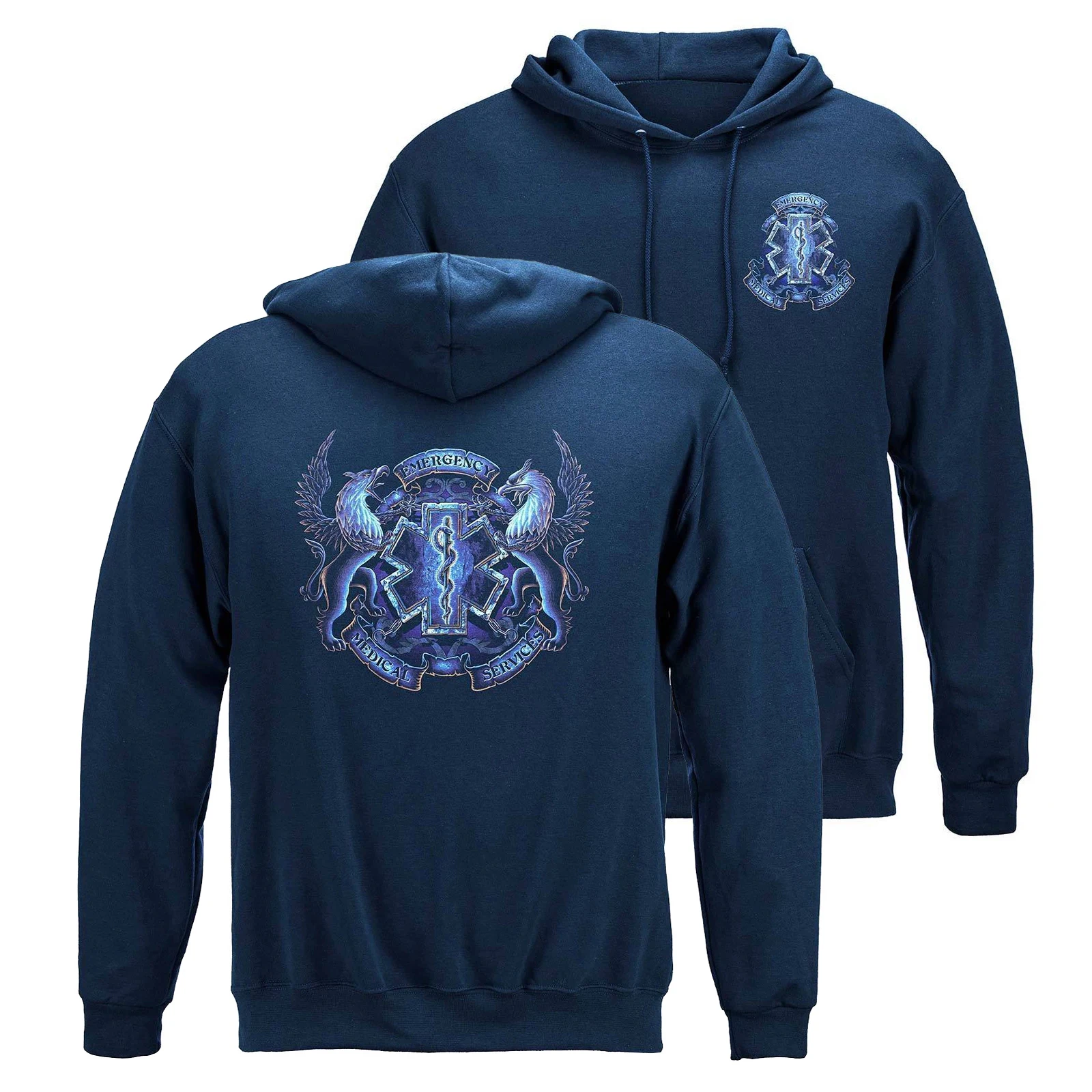 

EMS Star of Life Gripen герб медицинская фельдшера пуловер с капюшоном 100% хлопок повседневные мужские толстовки уличная одежда в стиле ретро