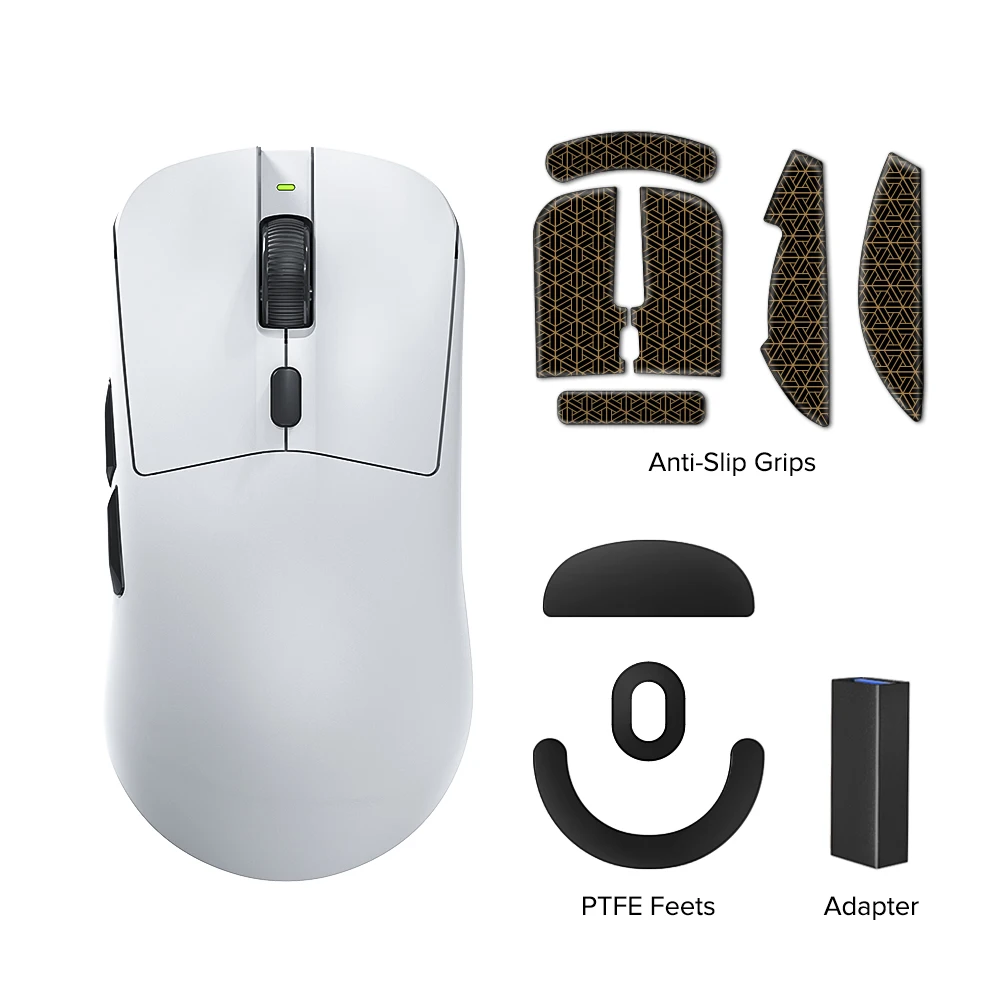 

Игровая мышь KYSONA M617, Bluetooth 2,4G, беспроводная сверхлегкая мышь PixArt PAW3395, сенсор 6, регулируемый DPI для офисных игр