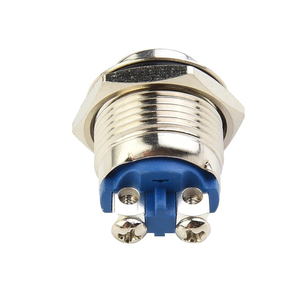 Hot Sale 12V 16mm Metal Waterproof Push Button Momentary On Off Horn Switch Start Brass ON/OFF Horn Switch