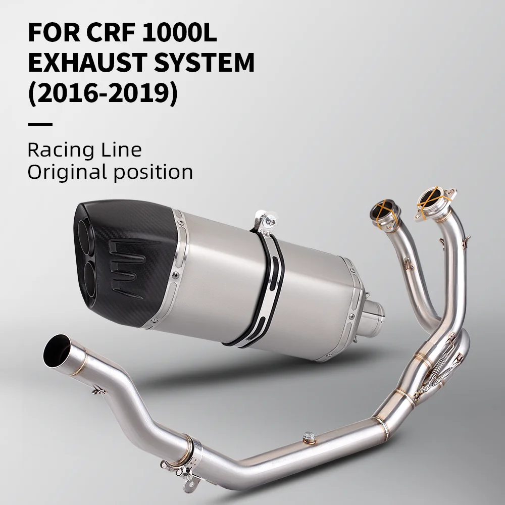 

for Africa Twin CRF1000 CRF1000L full exhaust modified front exhaust pipe 2016-2019