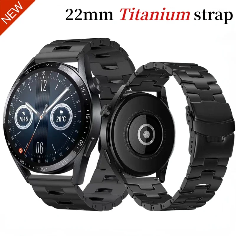 

22mm Titanium Strap for Samsung Galaxy Watch 3 Gear S3/Huawei Watch 3 GT3 Lightweight Bracelet Band For Amazfit GTR/GTS/Stratos