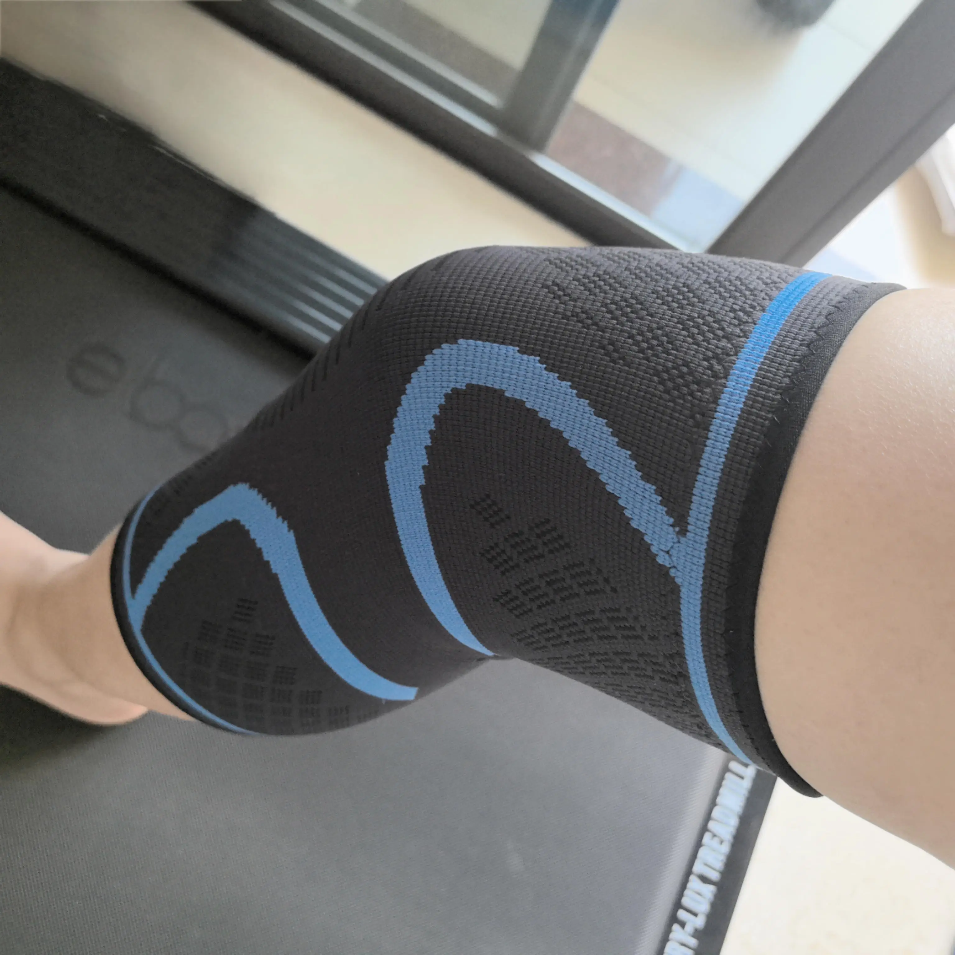 

2pcs/1pair multicolor outdoor sports warm nylon knitted anti-slip knee pads, thin elastic knee pads for men and women, suitable