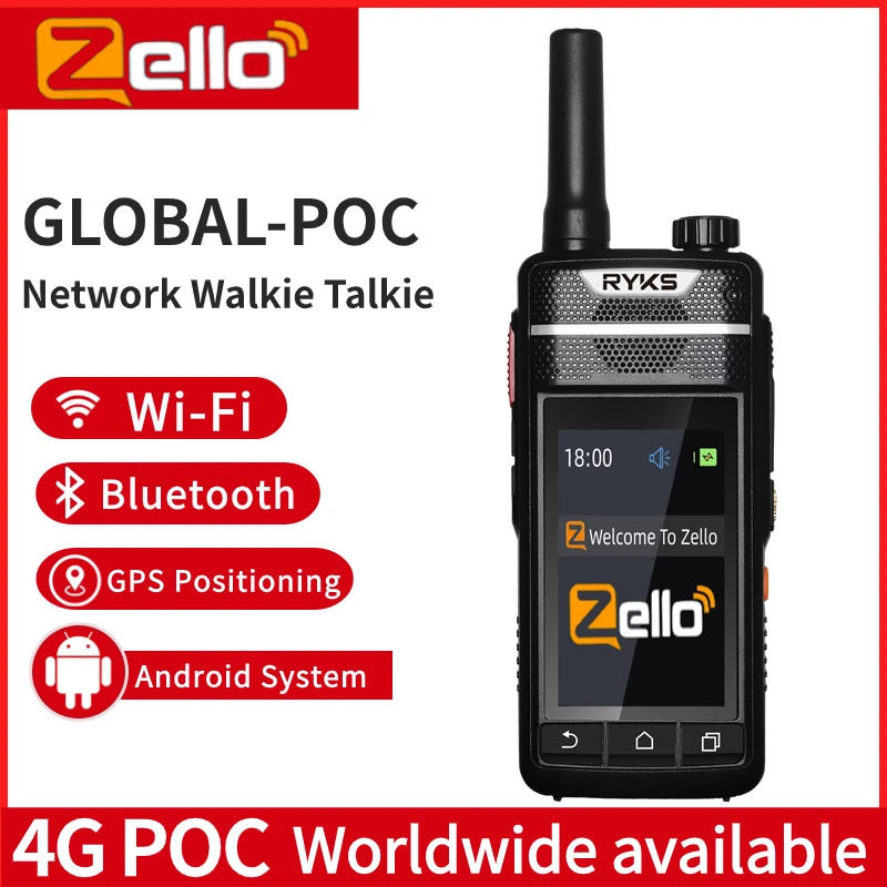 Imagem -03 - Woki Toki Ham Zello Walkie-talkie Ptt 4g Rádio Poc Intercomunicador Rede Global em Dois Sentidos Móvel