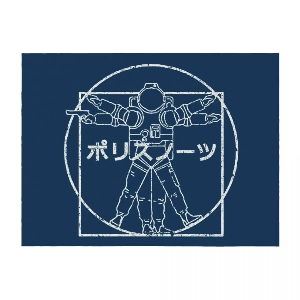 

Policenauts Throw Blanket Plush funny gift Camping Furrys Blankets