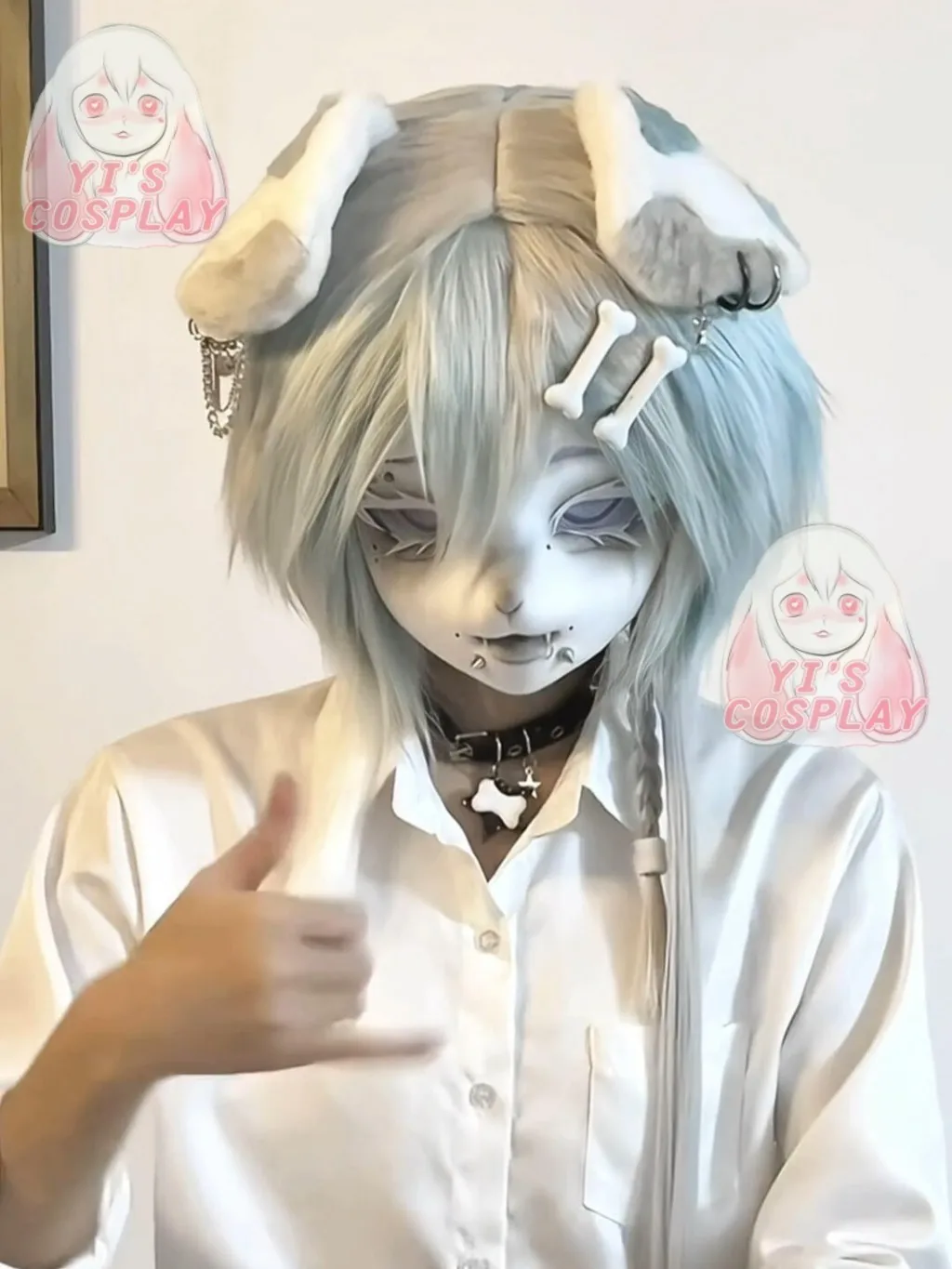 

Yis косплей на заказ пушистая голова кигуруми OC голова косплей Kemono Fursuit гарнитуры ручной работы Beast индивидуальный меховой костюм Kemono голова