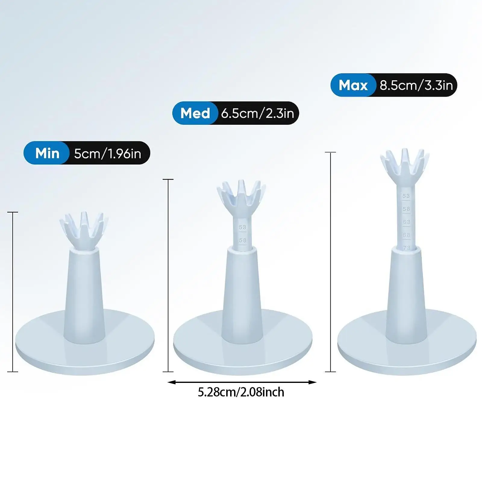 3x verstelbare golftees training herbruikbare speler oefen golfbalhouders