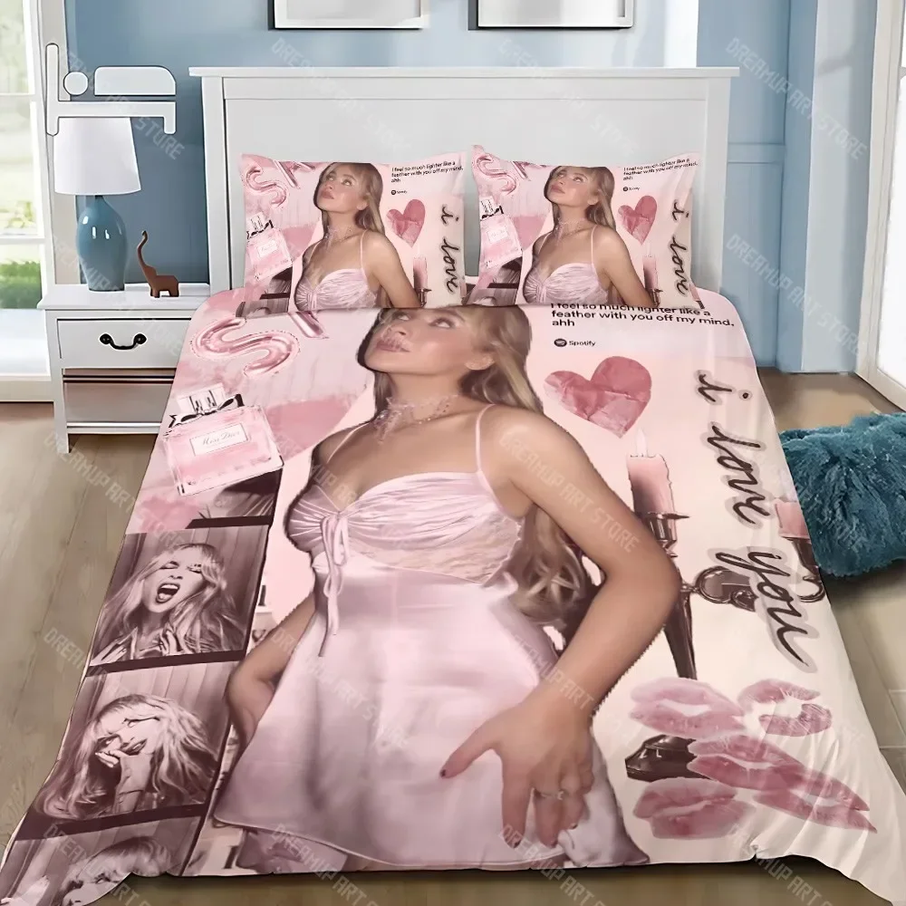 2026 Singer Duvet Pillowcase Bedding Set Boy C-Carpenter Girl Bedroom Decoration Children Gift S-Sabrina Single Double Large Siz